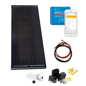 Skanbatt – 200w Black Aero komplett solcellepakke med Victron BT MPPT