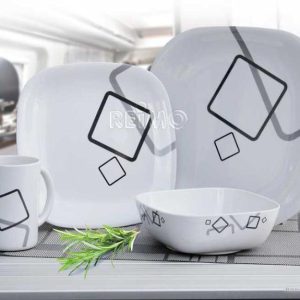 Cuneo – Melamine servise 16 deler med antiskli