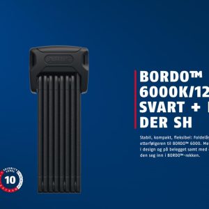 Abus BORDO™ BIG 6000K/120-svart
