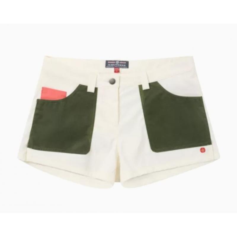 Amundsen Sport Amundsen 3Incher Field shorts dame hvit-Grønn - Image 2