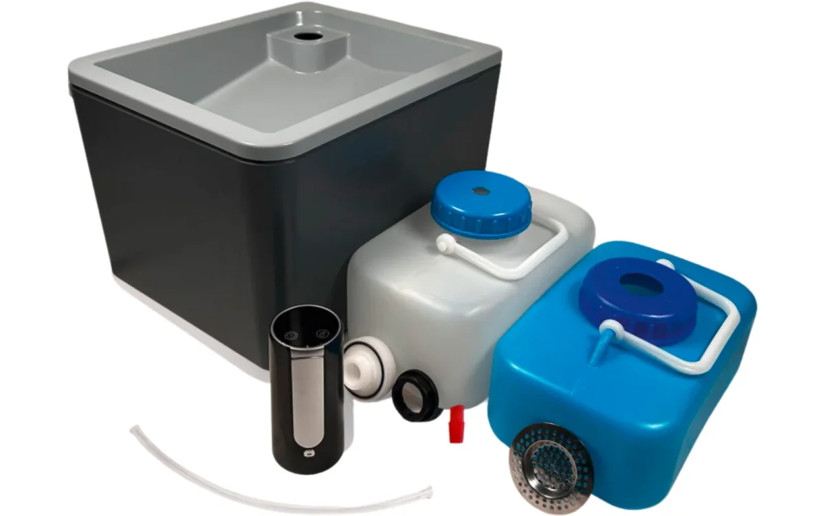 Mobilt vaskefat Splash S 4,5 liter med touchfunksjon - Trelino - Image 8